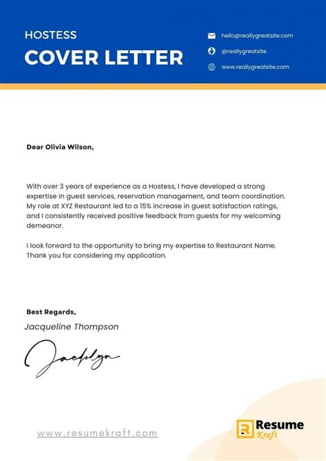 hostess cover letter|5 Hostess Cover Letter Examples .